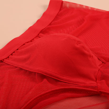 Mesh Boxer Pure Hollow Underwear