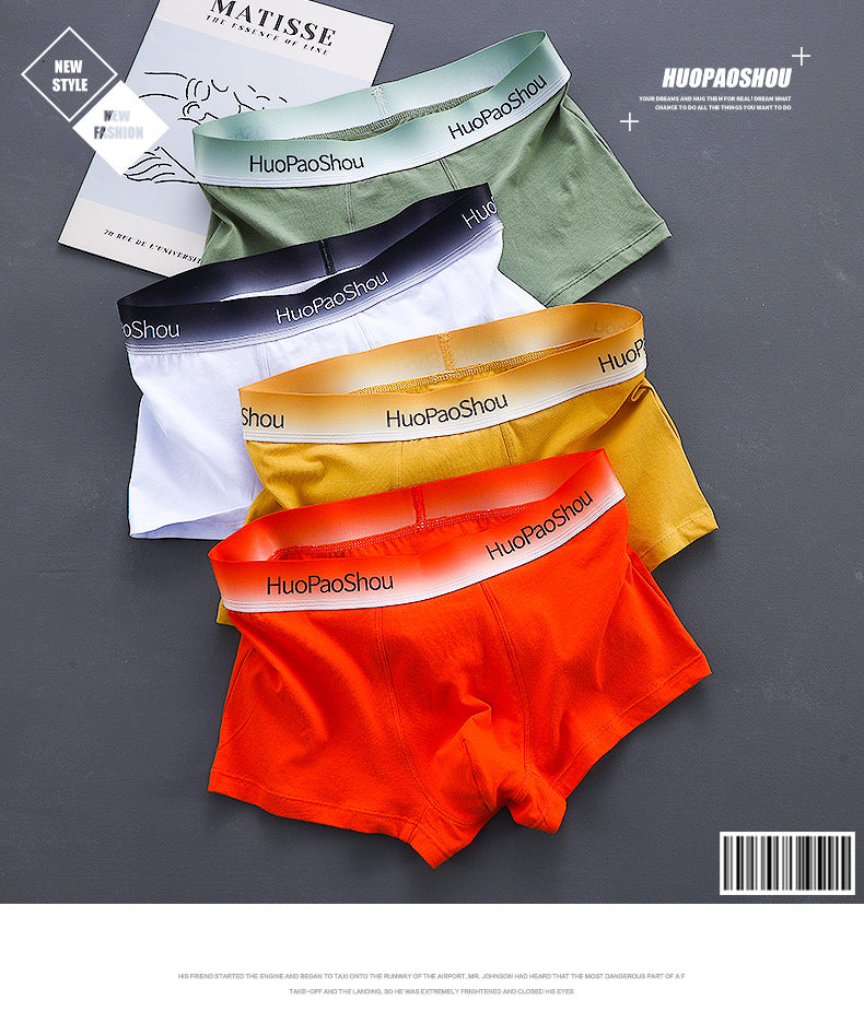 Solid Color Men's Boxer Men Panties