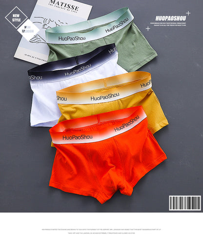 Solid Color Men's Boxer Men Panties